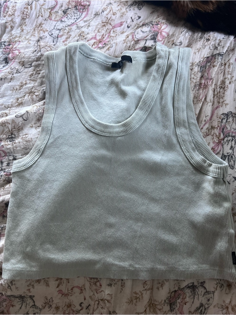 VANS mint/sage Crop Top